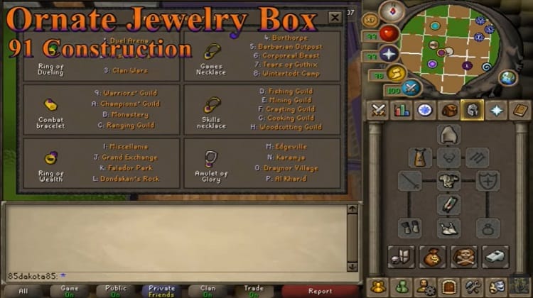 OSRS Construction House Upgrades