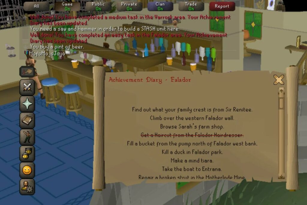 Medium Falador Diary Tasks