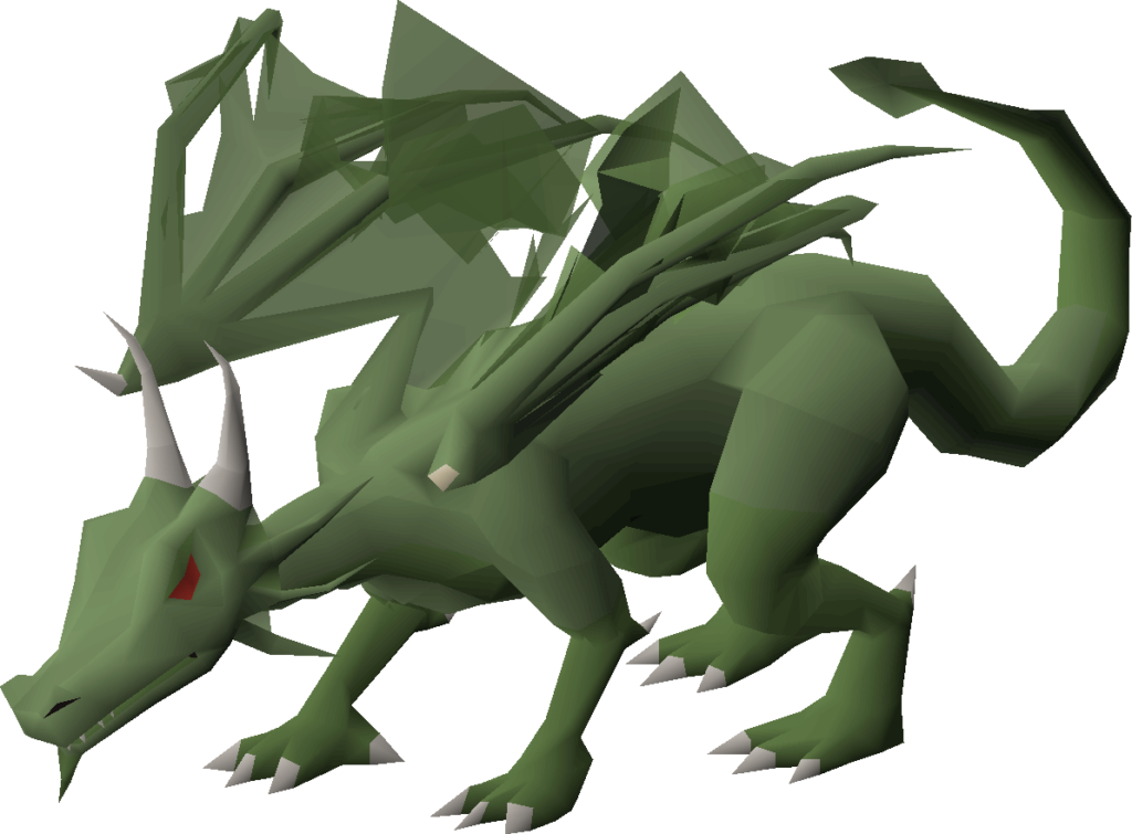 Brutal green dragons are the toughest green dragons in OSRS. 