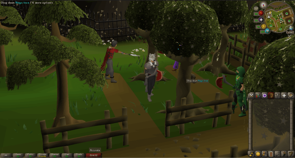 The Woodcutting Guild is the best place to chop Magic trees.