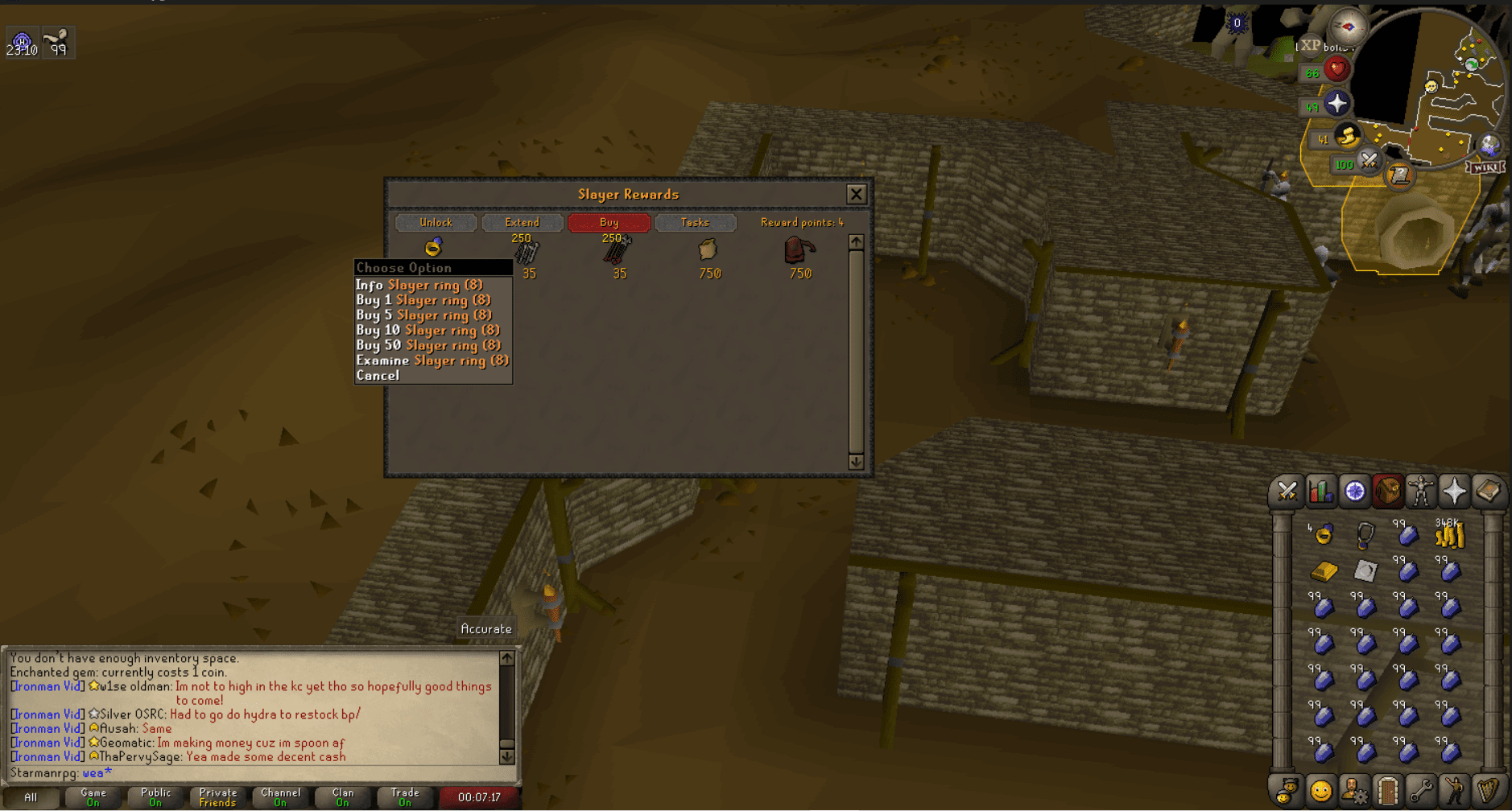 You can buy a Slayer ring from any Slayer master.