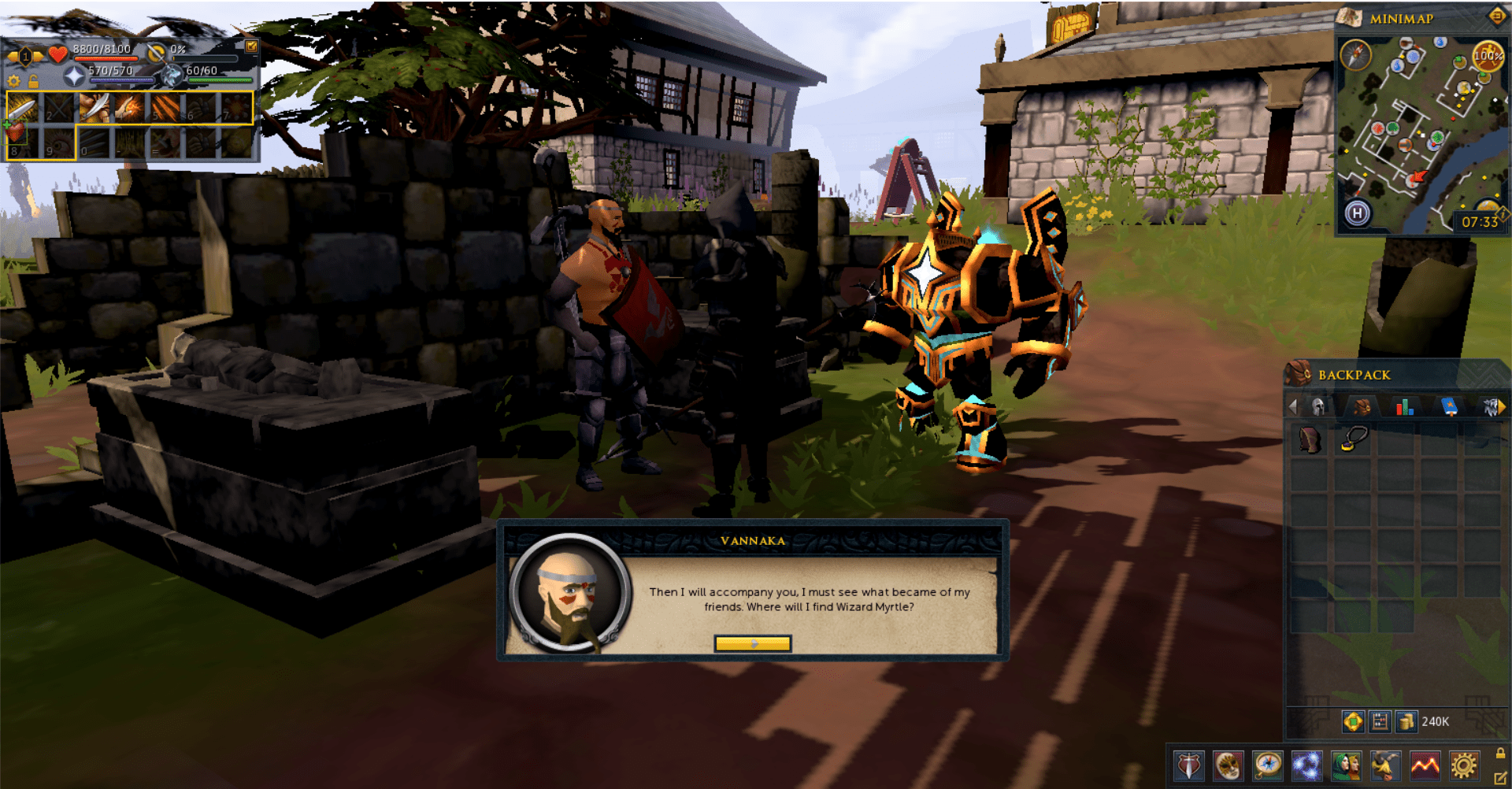 Vannaka is joining you on Tutorial Island.