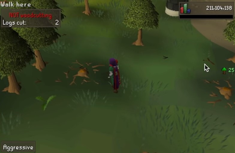 Woodcutting Level 40