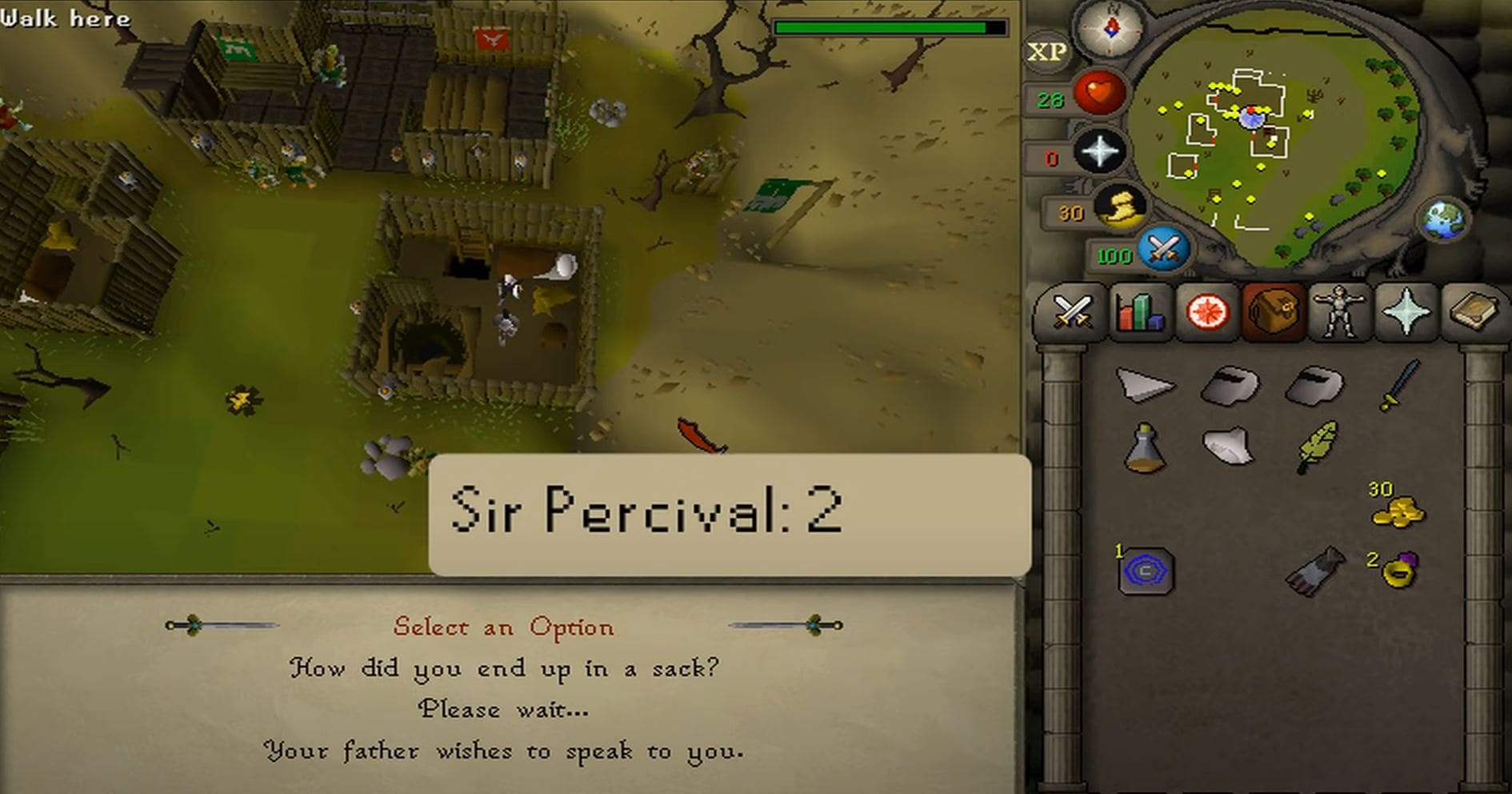 Holy Grail OSRS Finding Percival