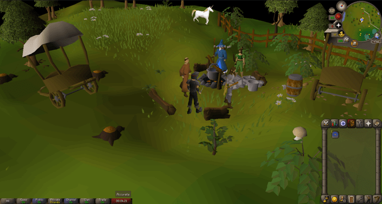 speak with some adventurers in lumbridge swamp to learn about zanaris